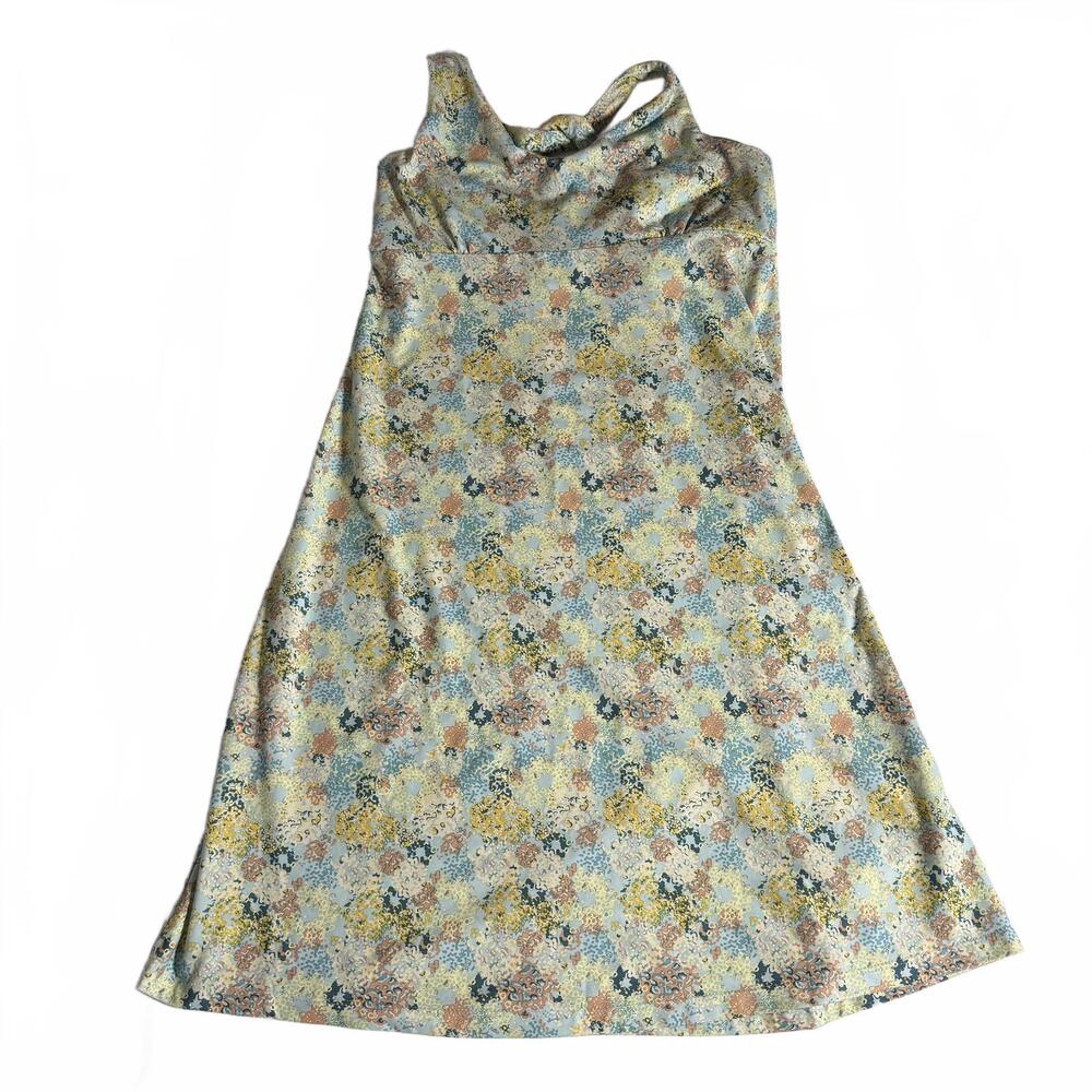 PATAGONIA Women's Magnolia Spring Dress Furnai Floral: Atoll Blue SIZE M